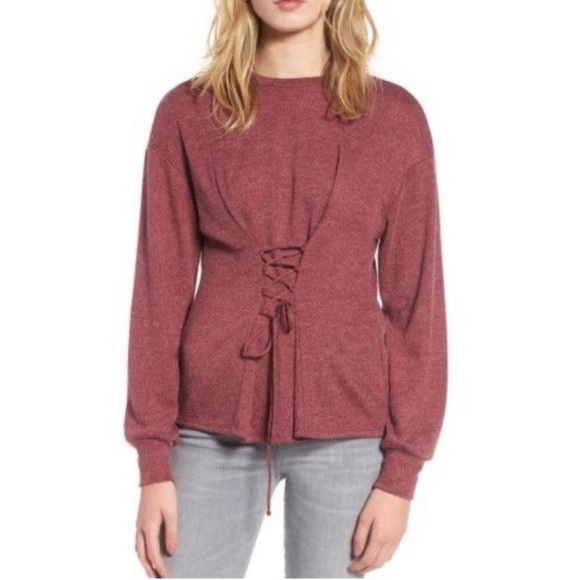 Wayf Tops - NWT Wayf Ana Corset Sweatshirt